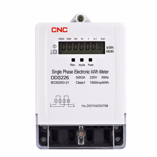 Dds226 50/60 Hz Monofásico Medidor de Energia Eletrônico Visor LCD Medidor de Watt Elétrico