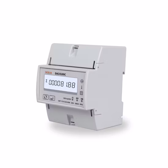 Dac4100c monofásico trilho DIN Modbus medidor de energia de controle remoto inteligente